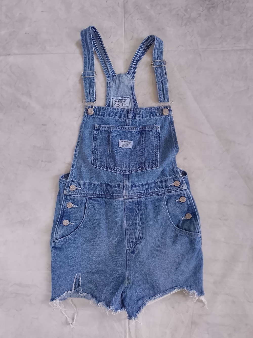 Levis Strauss Denim Blue Short Overalls
